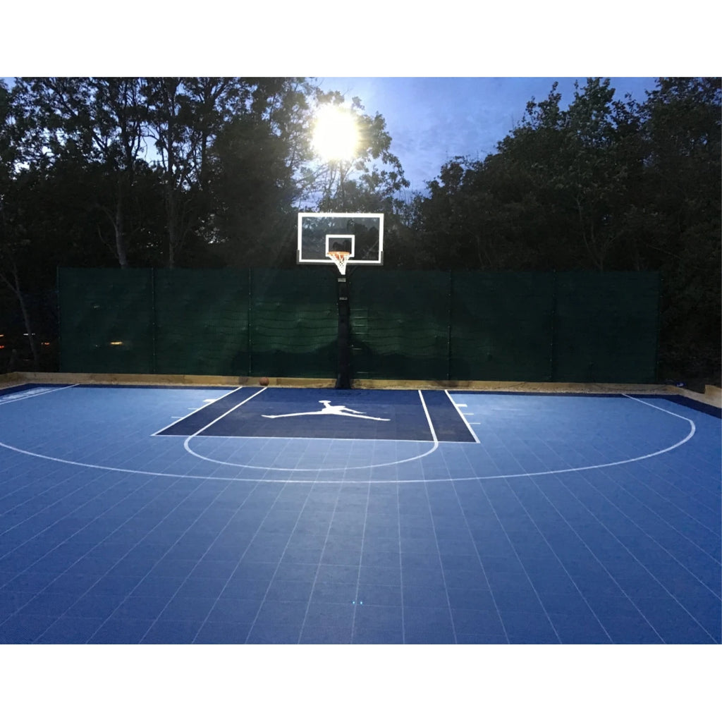 Customizable Half Basketball Court Flooring Interlocking Tiles CE Certified