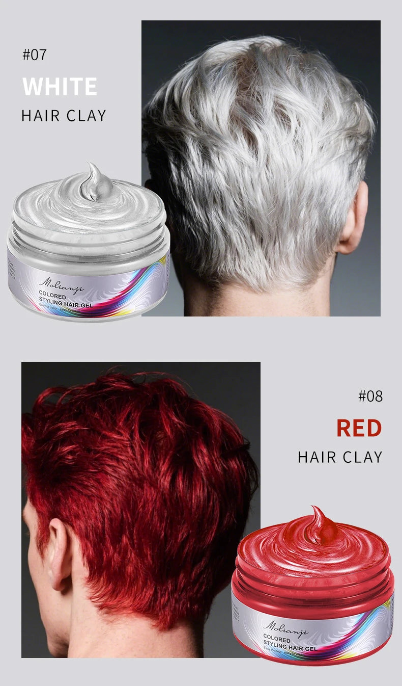 Disposable Hair Dye, Easy to Color, Easy to Clean, Instant Coloring, Creating colorful and Fashionable Hairstyles