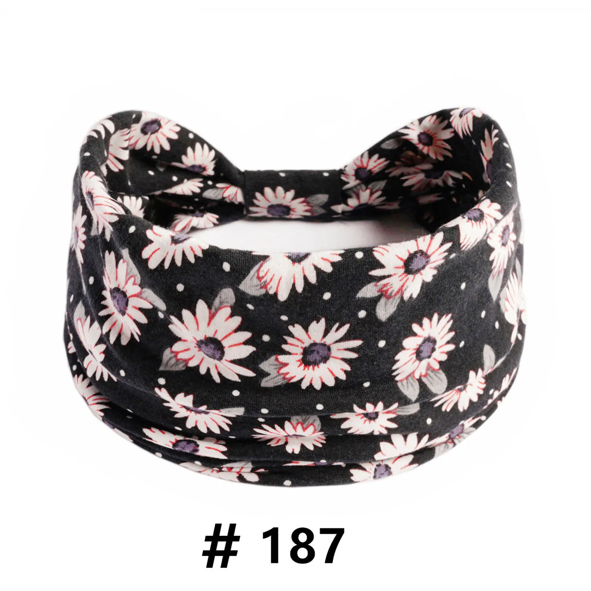 Boho Headbands for Women Cotton Wide Head Bands Stretch Hairband Non Slip Workout Yoga Running Turban Headwrap Hair Accessories