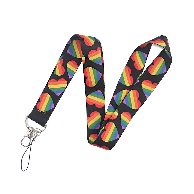 100 Designs Cute Art Lanyard for Keys Chain Badge Holder ID Credit Card Pass Hang Rope Lariat Mobile Phone Charm Accessories