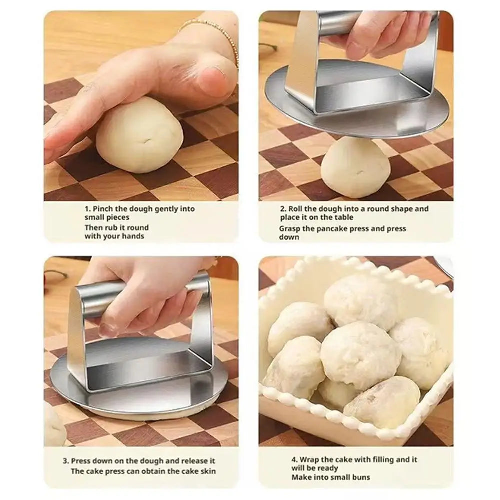 Hamburger Meat Press Mold Stainless Steel Smash Burger Press Patties Maker Meat Masher Deli Meats Tool Kitchen Gadgets Accessori