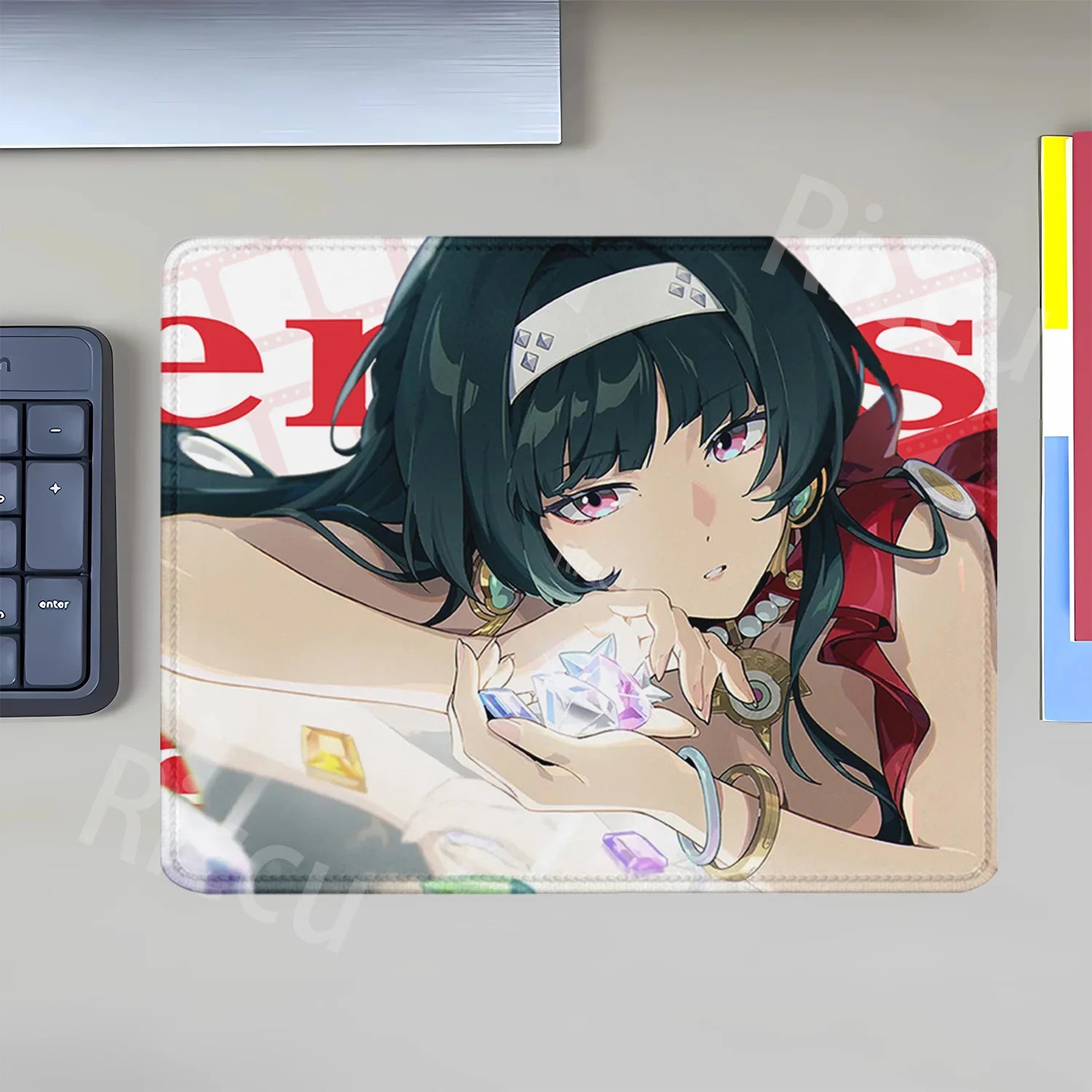 Mouse Pad Zenless Zone Zero Vivian Hoshimi Miyabi Ellen Joe Small Size Mousepad ZZZ Office accessories overlock teclado Desk Mat