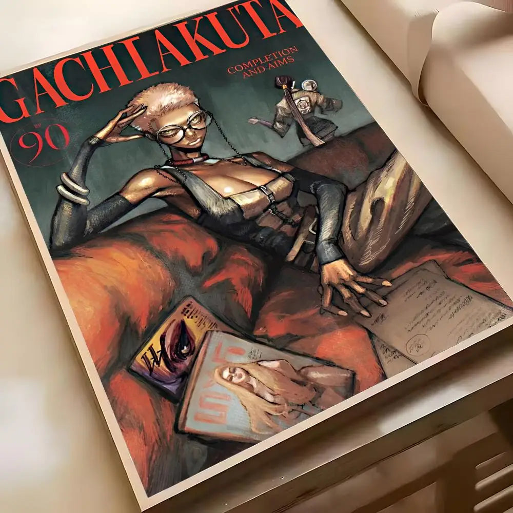 Hot Cool Anime G-Gachiakuta Poster Poster Waterproof HD Wall Art Decal Self-Adhesive Aesthetic Decor For Home Living