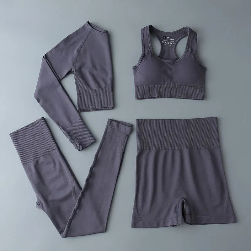 Seamless Legging Fitness Suit Women Sport Outfits Butt-lifting Yoga Pants Running Gym Clothing Comfortable Workout Clothes Solid