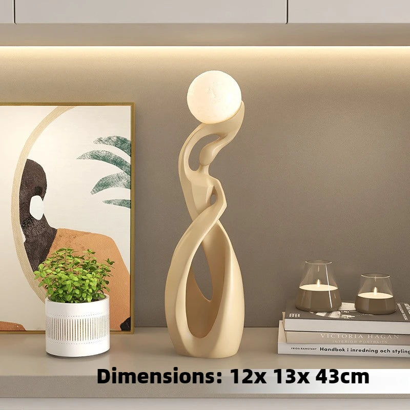 NEW Home Decoration Art Light Luxury Creative Living Room TV Cabinet Floor Decoration Night Glow Resin Sculpture LED Floor Lamp