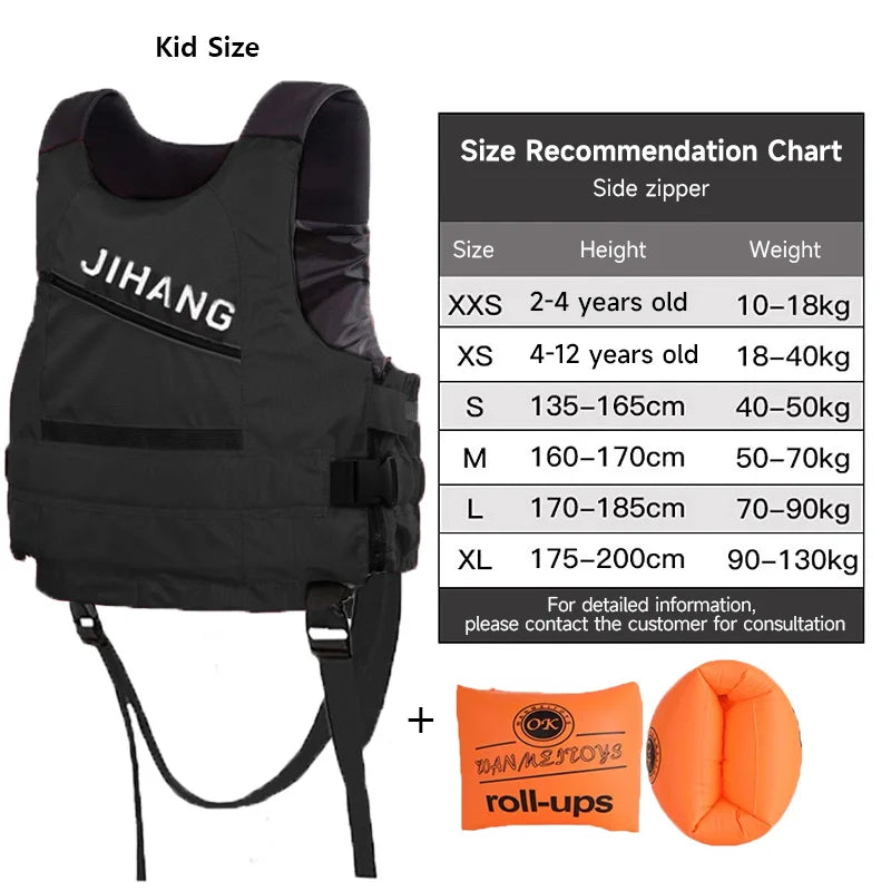 Life Vest for Adult Little Kids Girl Boy Life Jackets with Legs Strap Buoyancy Aid for SUP Kayak Fishing Swim Beach Watersports