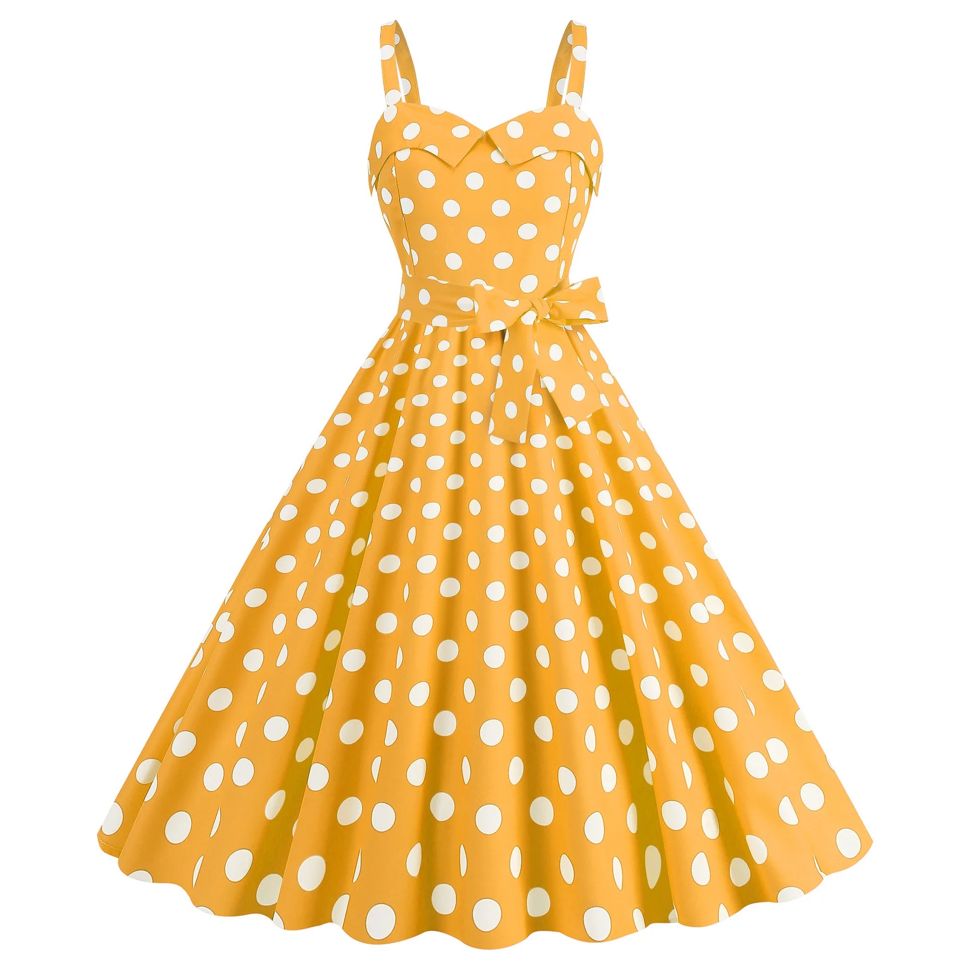 Vintage Classical Polka Dot Printed Dress Women's Sexy Sling Strap Wrap Chest Dress Valentine's Day Streetwear Spring Summer