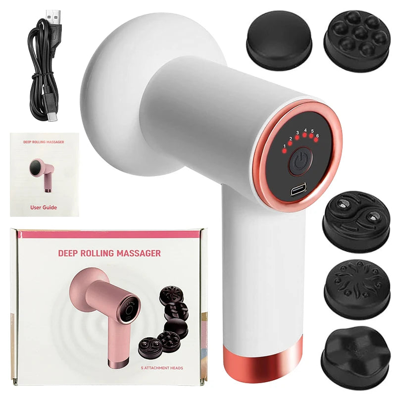 Wireless Massage Gun Body Massager Neck Back Neck Shoulder Body Sculpting Machine Fat Pushing Cellulite Slimming Massage Device