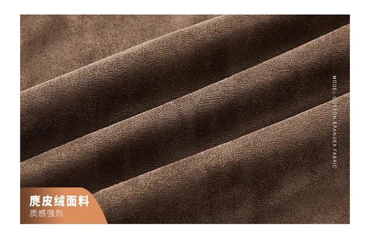 Spring and Autumn Men's Fashion Casual Slim-fit British Style Outdoor Sports Cargo Retro Suede Coat Youth All-match Cargo Jacket
