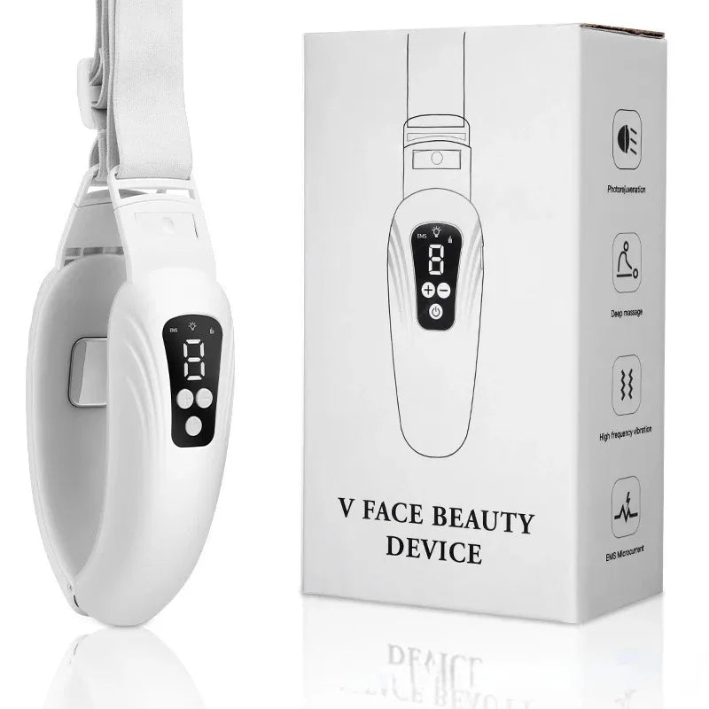 EMS V Line Shaper Face Slimming Massager Electric Facial Lifting Firming Tool Chin Cheek Tightening Beauty Device