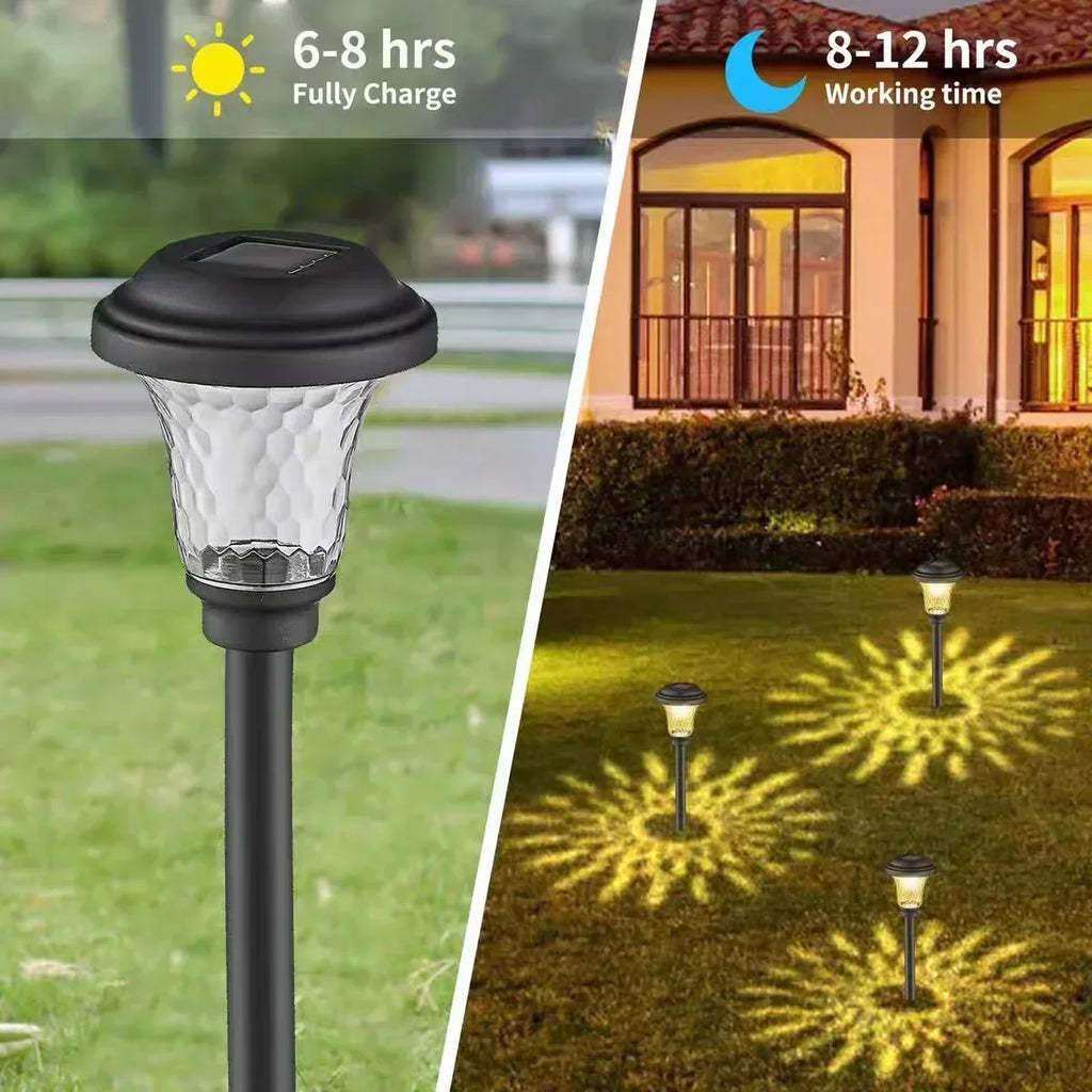 Solar Light Outdoors New Garden Lamps Powered Waterproof Landscape Path for Yard Backyard Lawn Patio Decorative LED Lighting