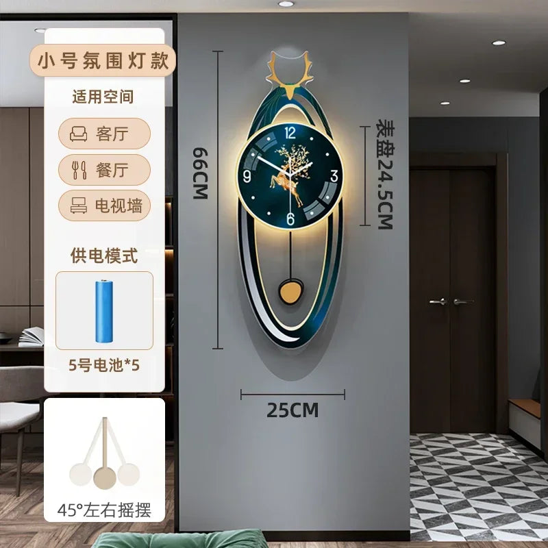 Aesthetic Bathroom Wall Watch Metal Art Bedrooms Korean Luxury Digital Clock Wall Modern Relogio De Parede Room Decorations