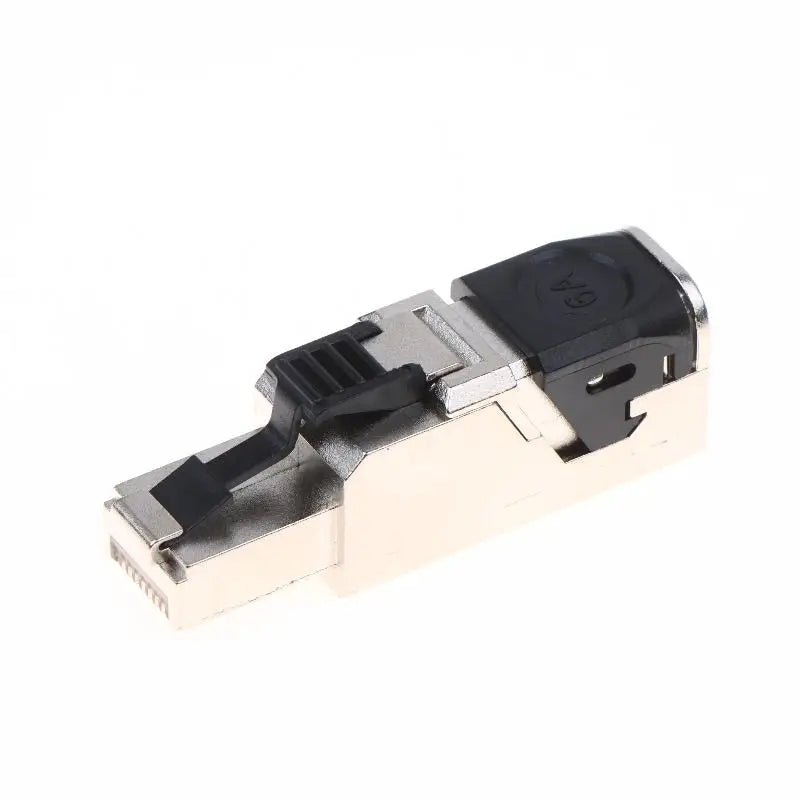 Metal RJ45 Cat8 Connector - 2000MHz 40Gbps Shielded Ethernet Plug for 22-24AWG LAN Cables, Easy Termination, Reusable ﻿
