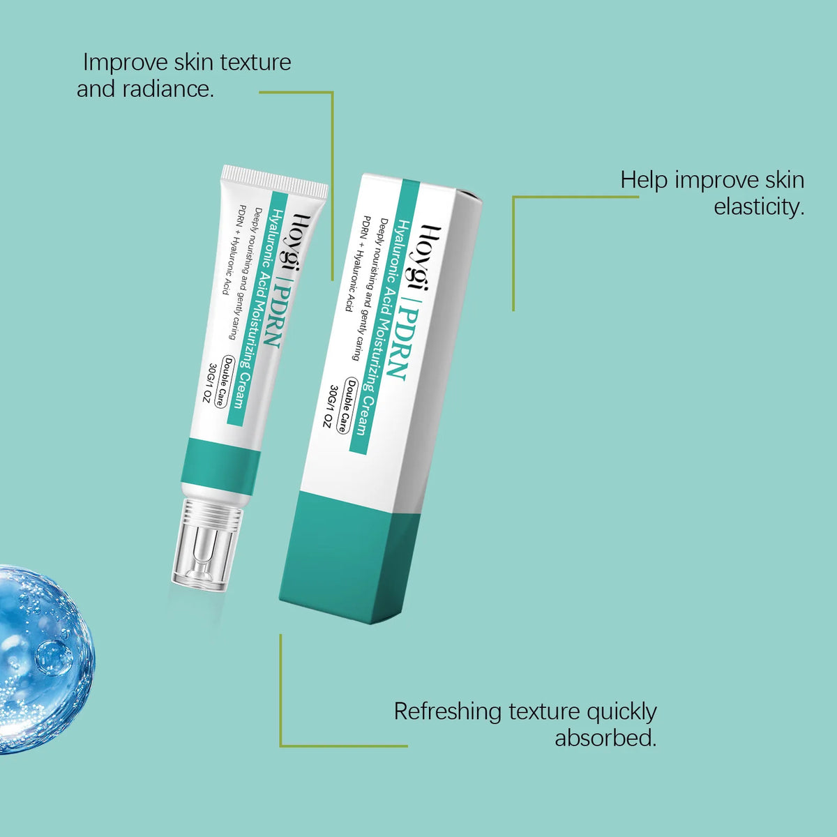 Hoygi Hyaluronic Acid Moisturizing Cream Hydration Glowing Skin Nourishing Anti Wrinkle Lightweight Mild Multi Effect Face Cream