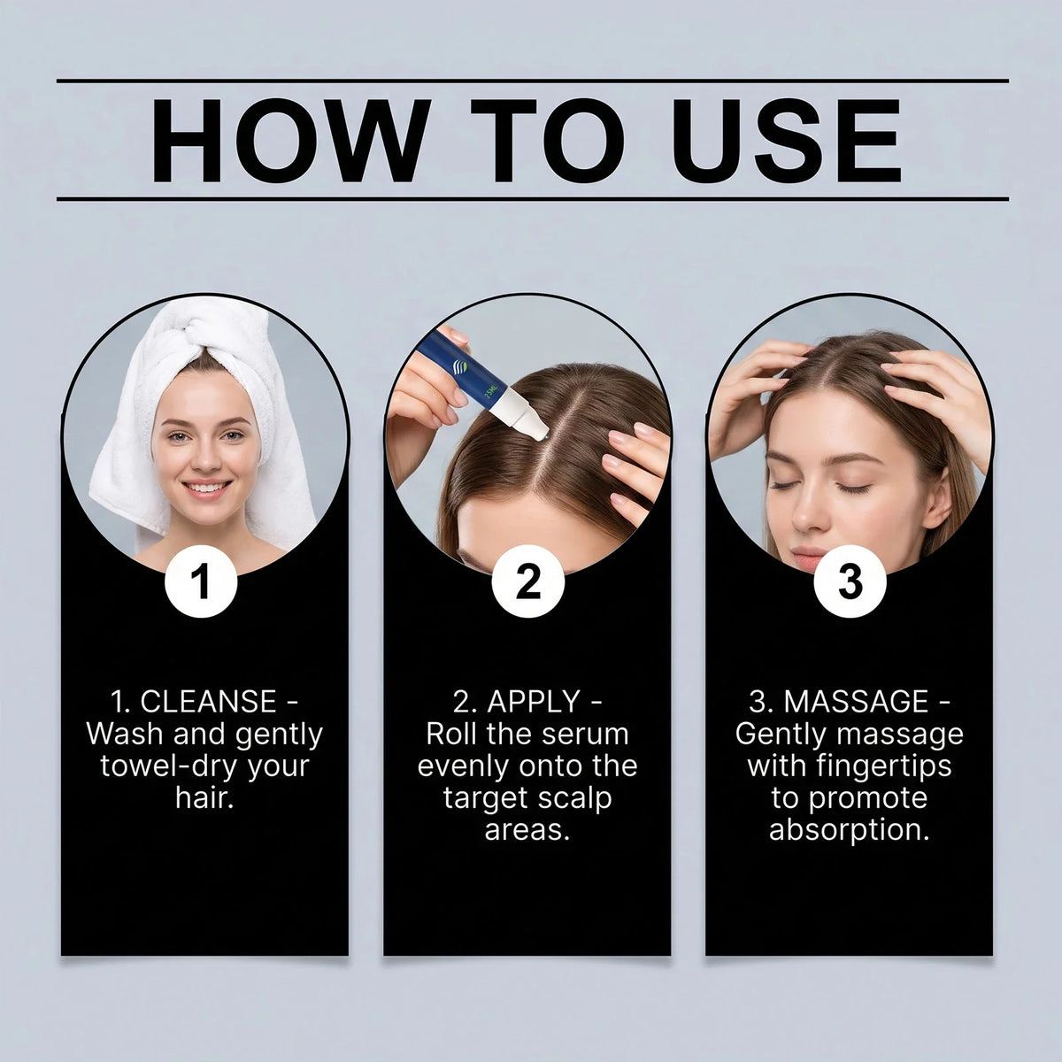 Gentle Scalp Care Rosemary Hair Ball Essence Moisturizing Soft Glossy Plump Nourishing Serum