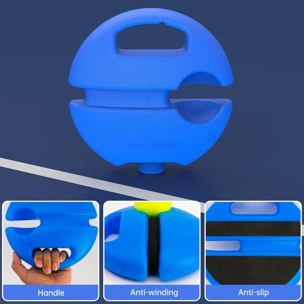 1G-Portable Tennis Rebounder Kit Tennis Trainer Rebound Ball Solo Training Equipment 1 String Balls for Beginners Exercise
