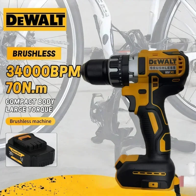 Dewalt DCD796 Cordless Impact Electric Drill Brushless Multifunctional  Screwdriver Rechargeable Power Tools For 18V Battery