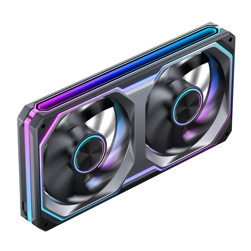 JONSBO XA-120/240/360 PC Case Fan Three Sided Mirror 5V/3Pin ARGB Fan Integrated Cold Exhaust Cooling Fan