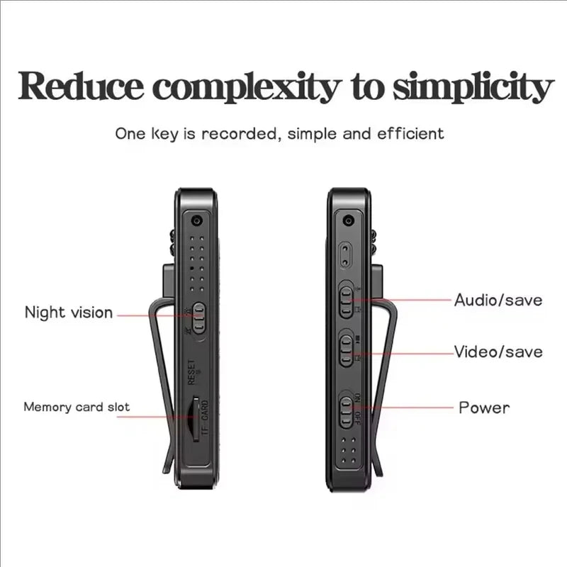 1080P HD Mini Camera Portable Small Digital Video Recorder Surveillance Camcorder Night Vision Video Police BodyCam Infrared