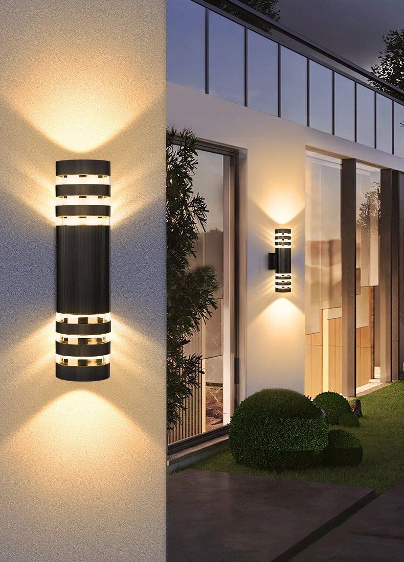 2025 NEW Wall Light Outdoor Waterproof LED E27 Bulb External Facade Decor Stairs Lights Entrance Fixture Home Decorative Wall