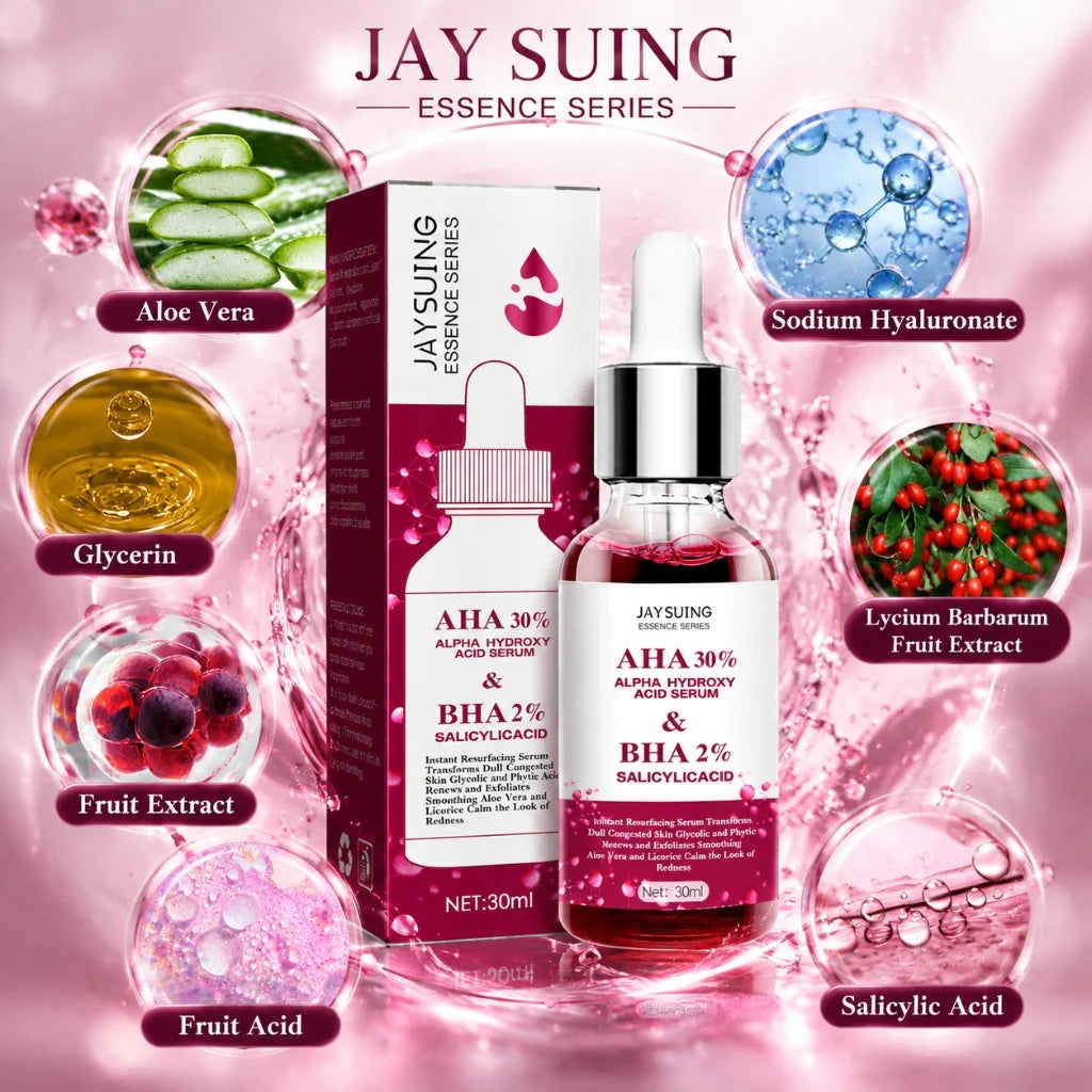 Korean Salicylic Fruit Acid Serum Minimize Pores Deep Hydration Nourish Skin Repair Brighten Dull Aging Facial Complexion