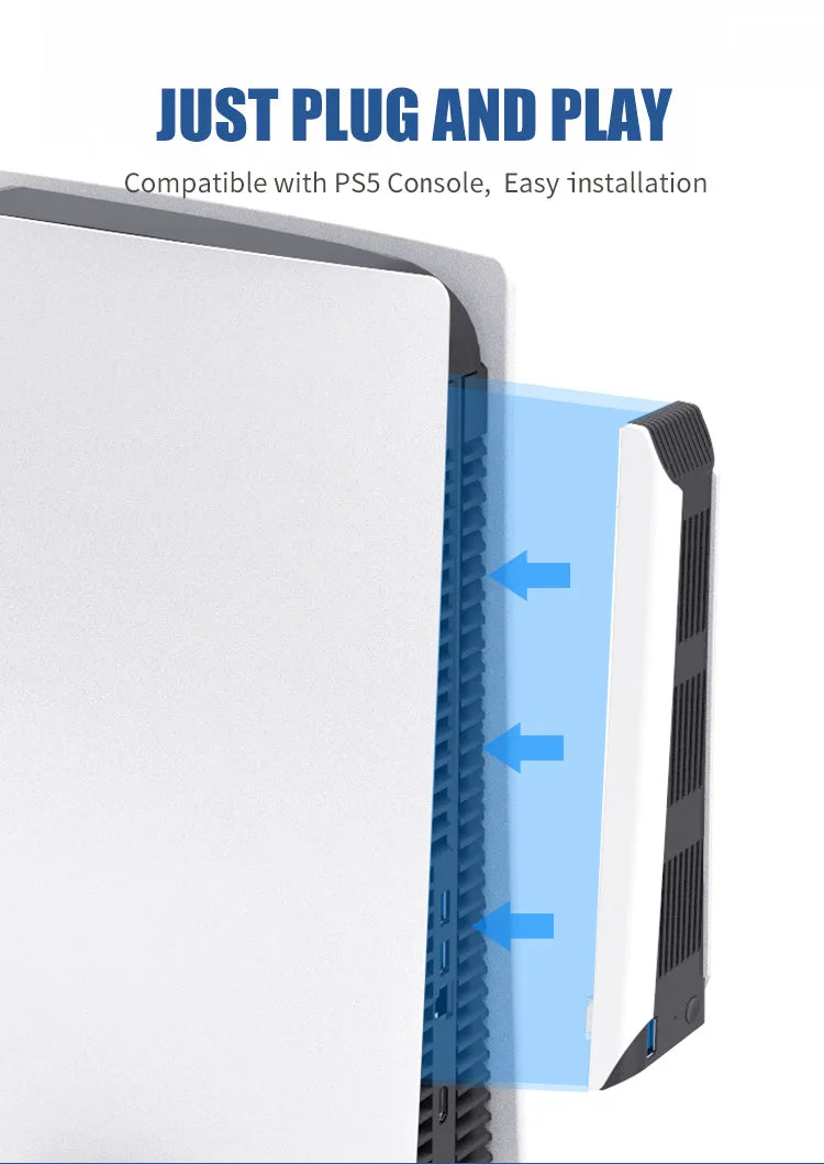 REMANK For PS5 and PS5 Slim Cooling System Cooling Fan For PS5 Slim and PS5 Cooling Fan Disc and Digital Console Cooling System