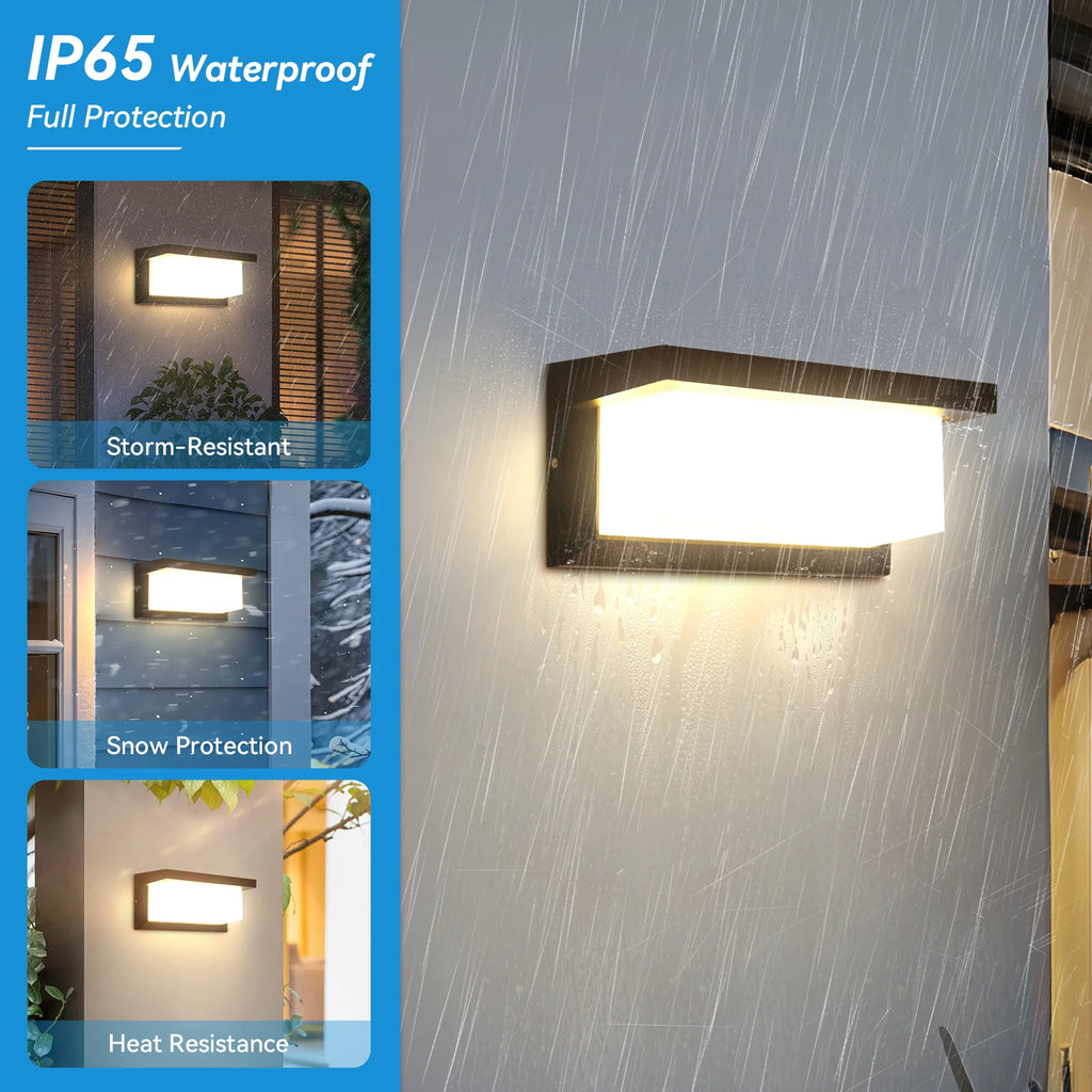 LED Wall Light Outdoor Waterproof IP65 Energy Saving Light Indoor For Garden Corridor Balcony Decor Wall Lamp