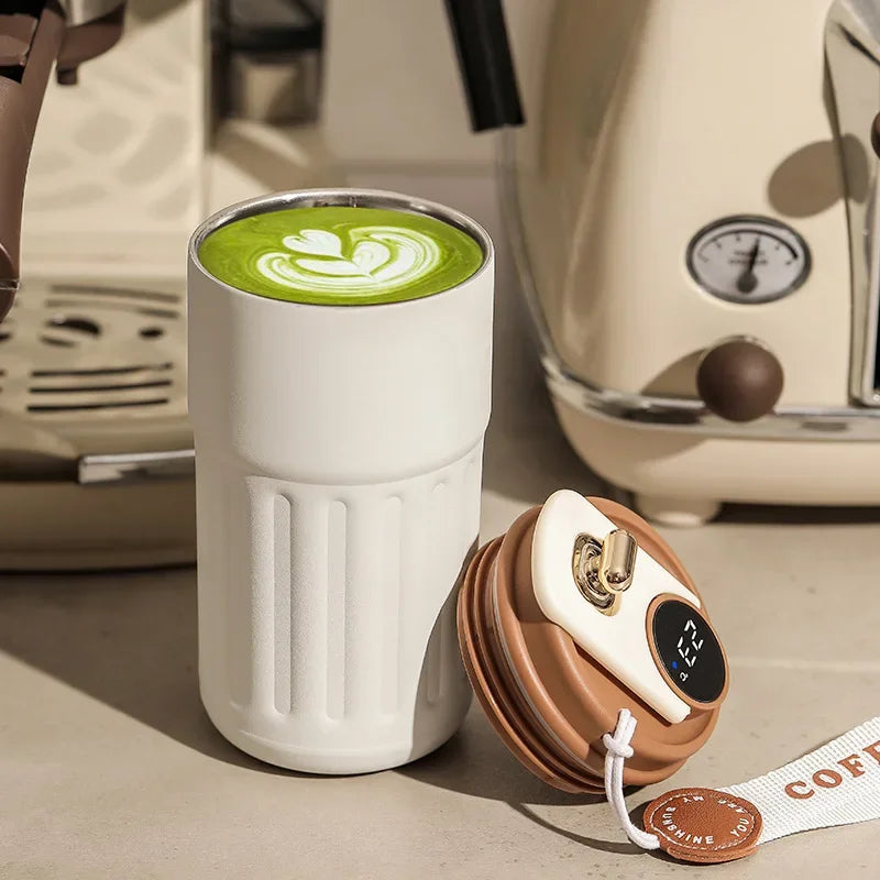 450ML Stainless Steel Thermo Water Bottle LED Temperature Display Coffee Cup Keep Cold and Heat Thermal Mug Travel Vacuum Flask