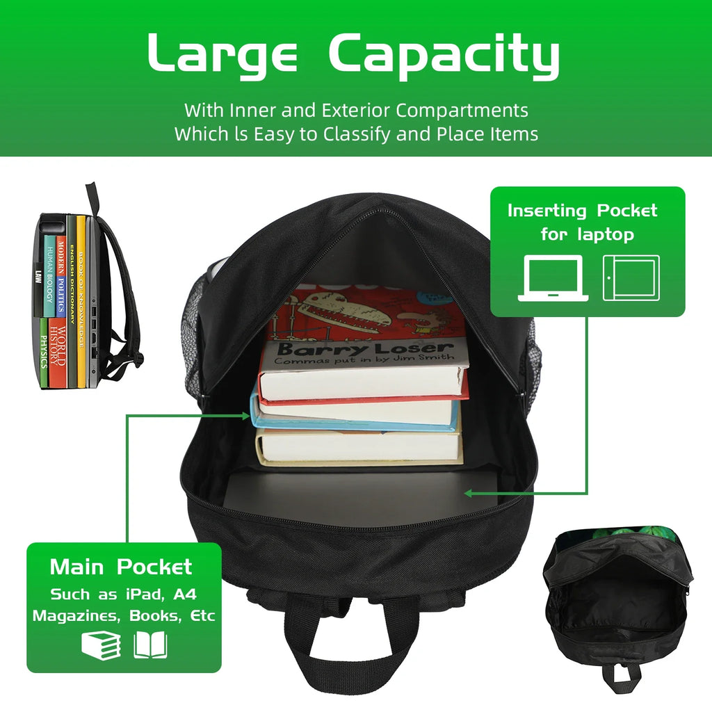 Backpack L-Lamin Yamal for Child Light Weight Child Knapsack Rucksack Best Gift Football Star School Large Capacity Backpack