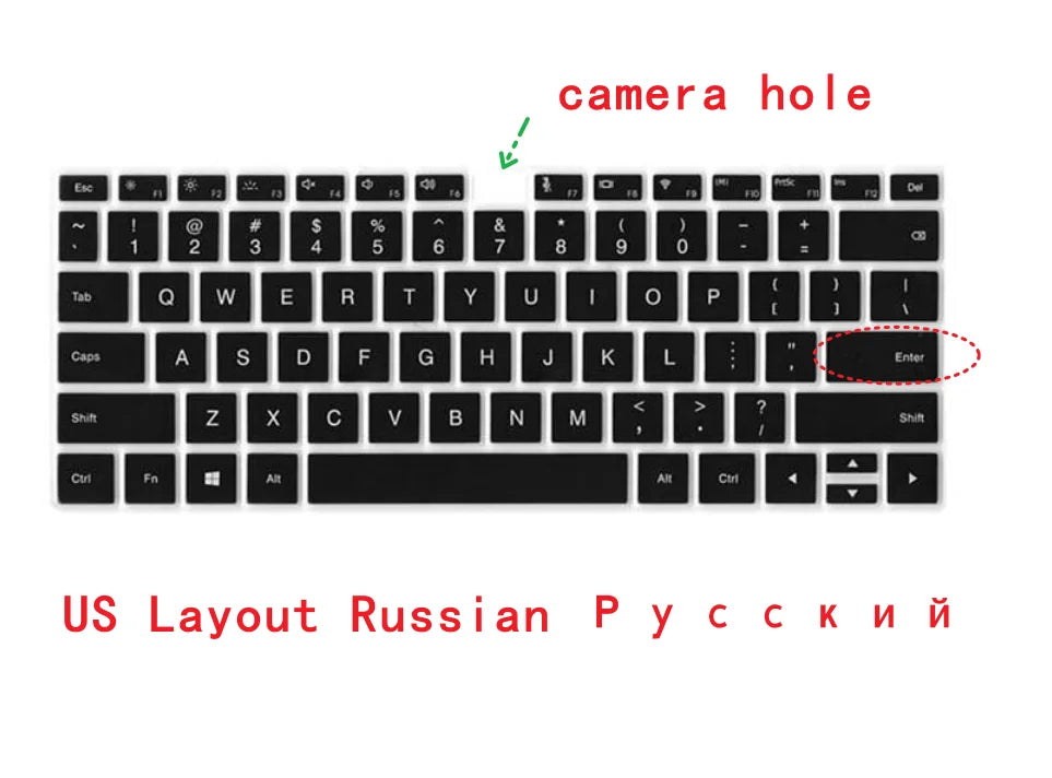 Russian Spanish  for HUAWEI Matebook 14 2023 2022 2021 2020 2019 14.0 inch  matebook14  Mate book 14 Laptop Keyboard Cover Skin