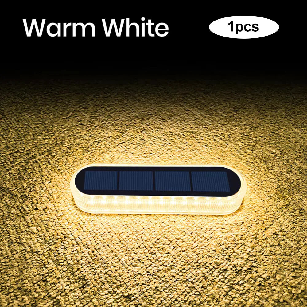 Solar Deck Light Solar Ground Light Outdoor Pathway Stair Lamp Railing Fence Yard IP68 Waterproof Driveway Solar Light
