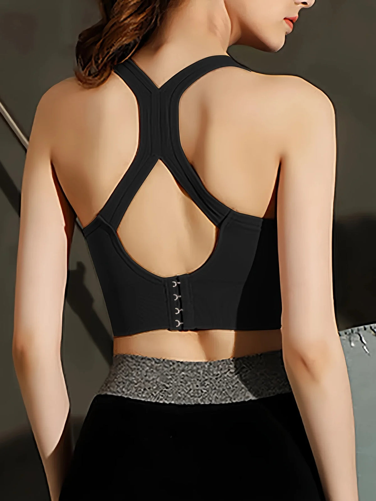 Beautiful Back Sports Bra Shockproof Running Fitness Anti-sagging Upper Collection Soft Support High-strength Women's Yoga Vest