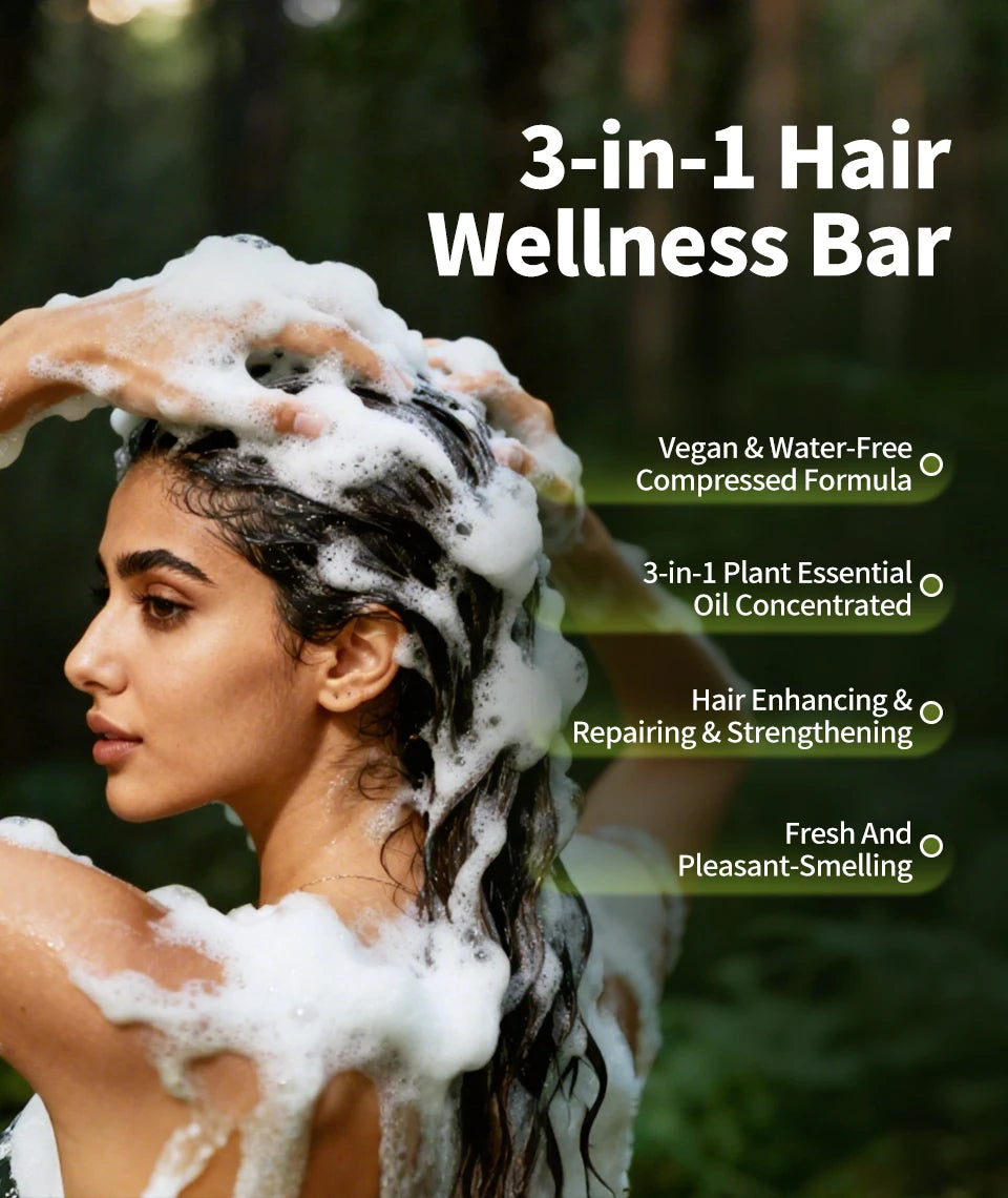Natural Hair Growth Set Usman Grass Shampoo Soap Herbal Hair Regrowth Oil Anti Hair Loss Serum Scalp Care Spray for Men Women