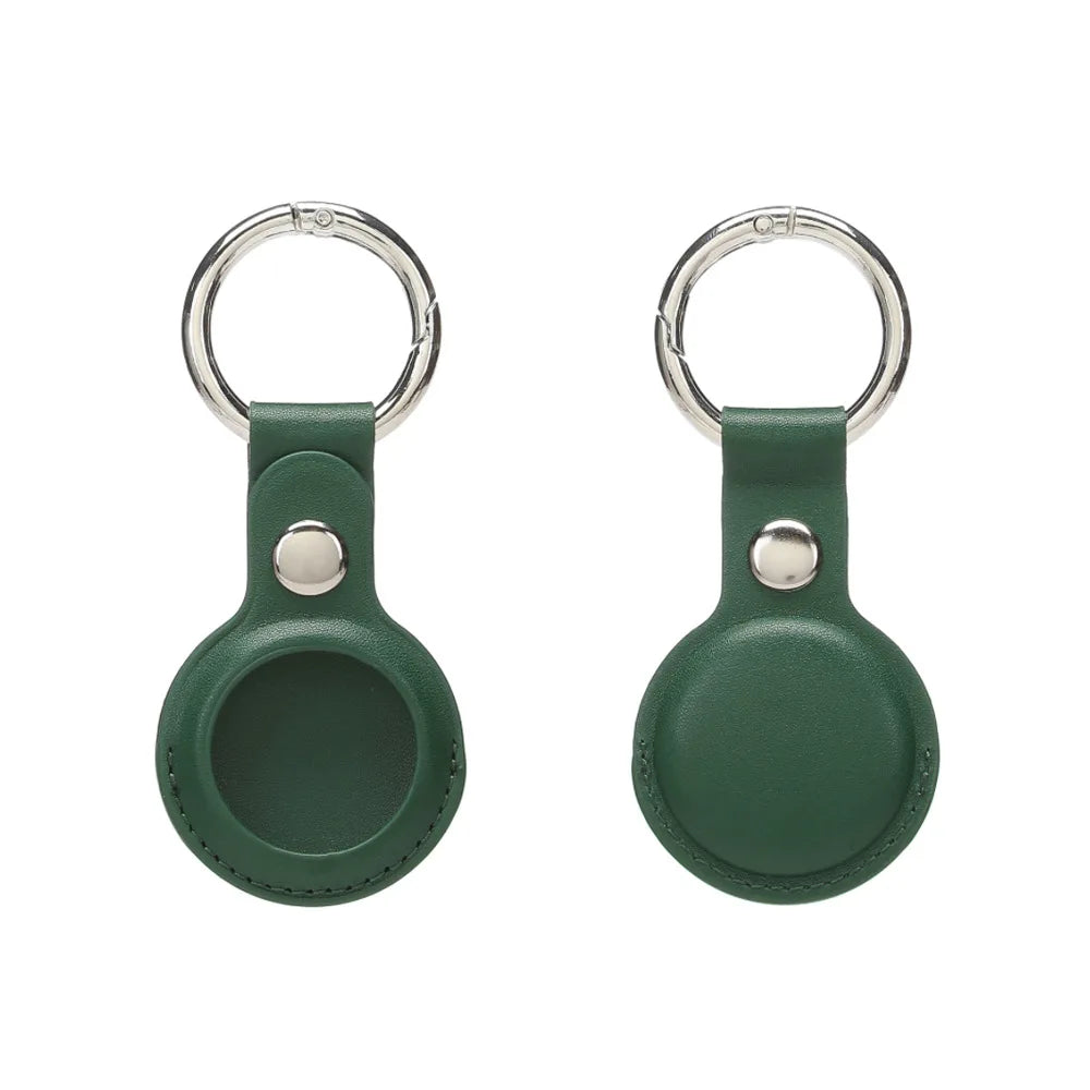 PU Leather Case for Airtag Metal Pendant Protective Case Cover Animals Tracker Accessories Waterproof Luggage Anti-Loss Keyring
