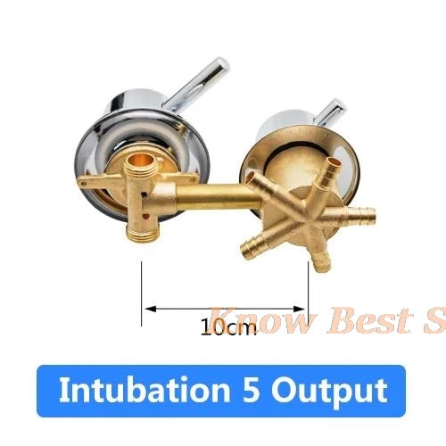 2/3/4/5 Ways Water Outlet Screw Thread Center Distance 10cm  Mixing Valve Brass Bathroom Shower Mixer Faucet Tap Cabin