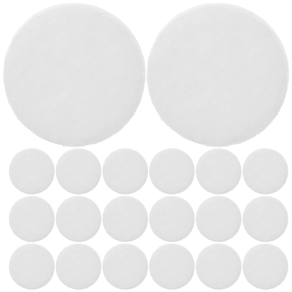 50 Pcs White Cotton Aroma Pendant Pads Essential Oil Necklace Refill Replacements Diffuser Interior Accessories Air Freshener