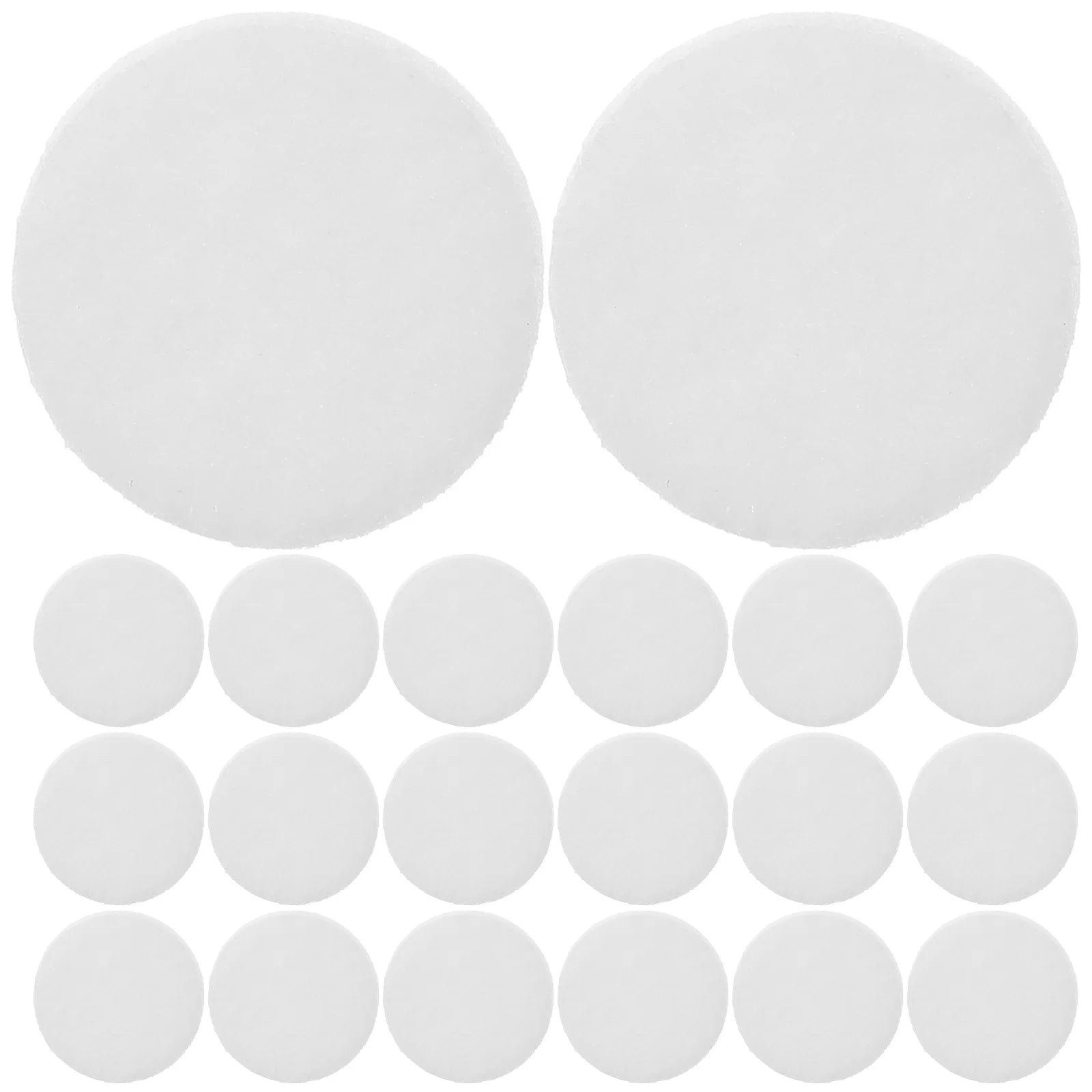 50 Pcs White Cotton Aroma Pendant Pads Essential Oil Necklace Refill Replacements Diffuser Interior Accessories Air Freshener