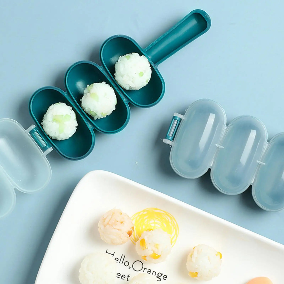 Rice Ball Mold Sushi Maker Mold Portable Kitchen Gadget Meatballs Tool for Family Gatherings Outings Travel Picnic