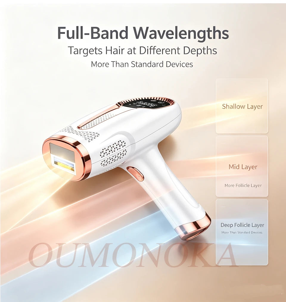 Electric IPL Permanent Laser Hair Removal Epilator for Women Facial Shaver Makeup Machine Men's Hair Cutting Tool