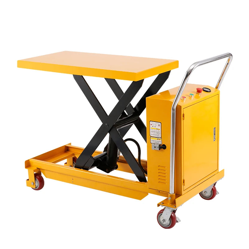 Easy Use Transport Cart Electric or Semi-electric Table Mobile Hydraulic Scissor Lift Platform
