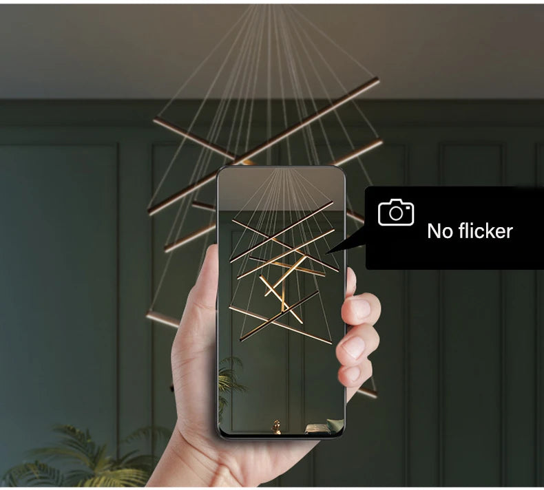 Modern LED Ceiling Chandelier Stair Living Room Pendant Lamp Kitchen Hall Hanging Light Indoor Home Decoration Lighting Fixture