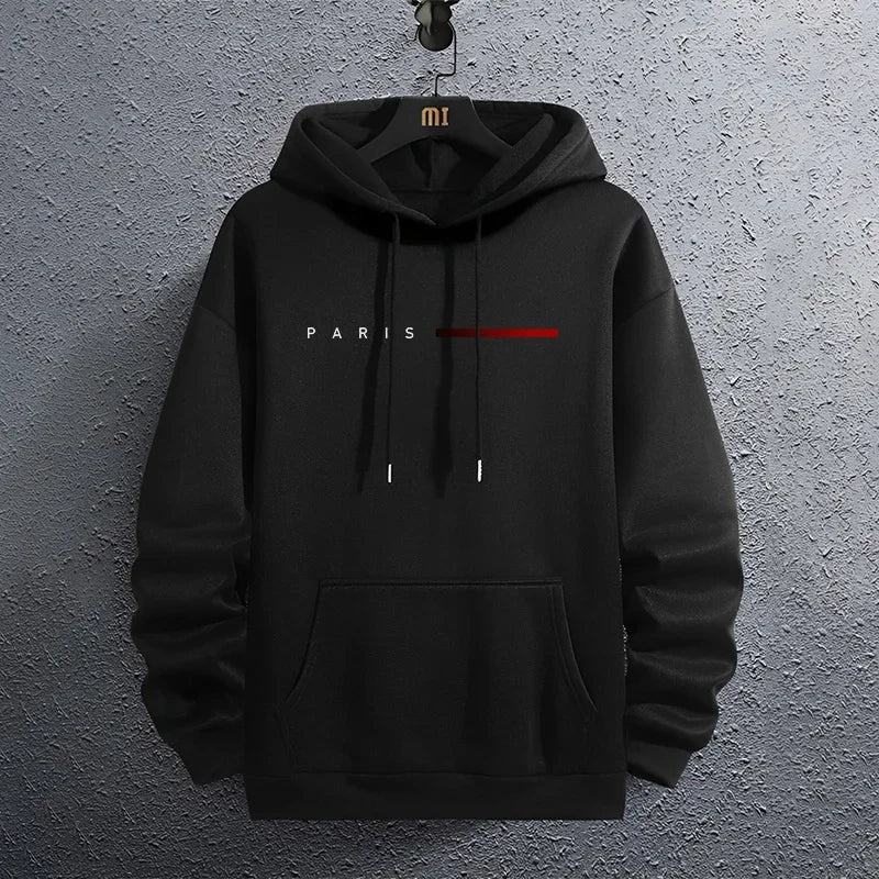 Paris Fashion Men's Hoodie Autumn Winter Daily Leisure Sports Hoodie 2026 Men's Home Outdoor Comfortable Fashion Hoodie