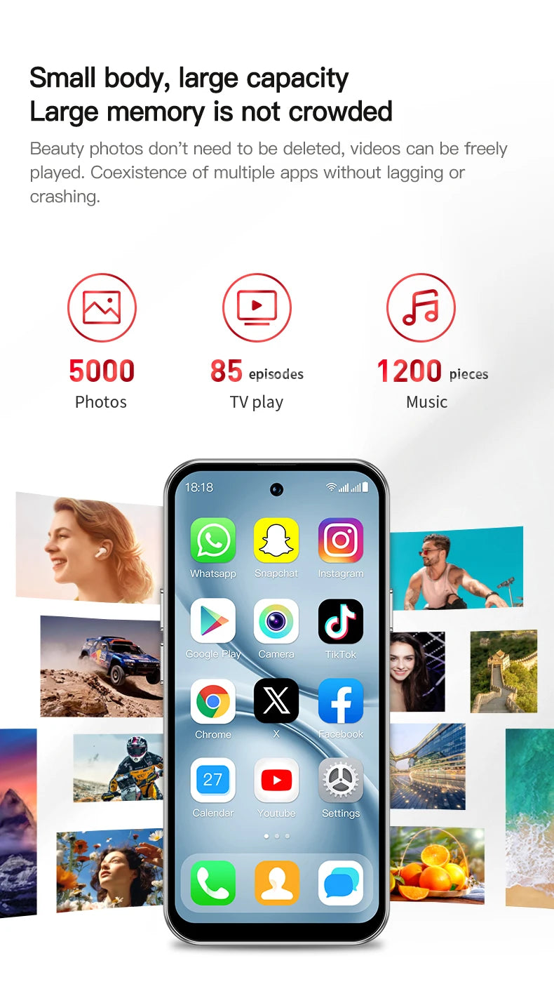 SERVO S45 PRO 4G LTE Mini Smartphone 4.5" Screen Android10.0 OS 3GB+64GB WiFi Hotspot 2MP Camera 2 SIM Card Pocket Smart Phones