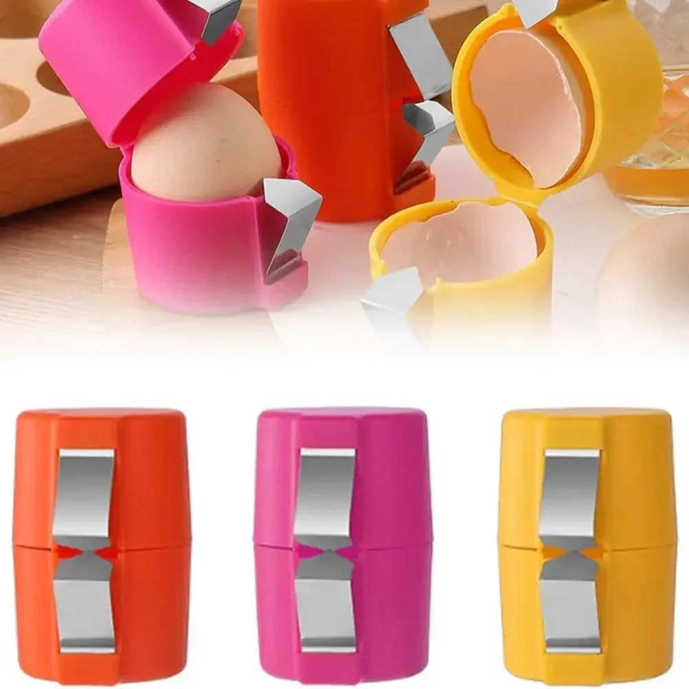 New Portable Egg Shell Opener Tools for Raw Eggs Multifunctional Eggs Breaker Separator for Cooking Camping Kitchen Gadgets