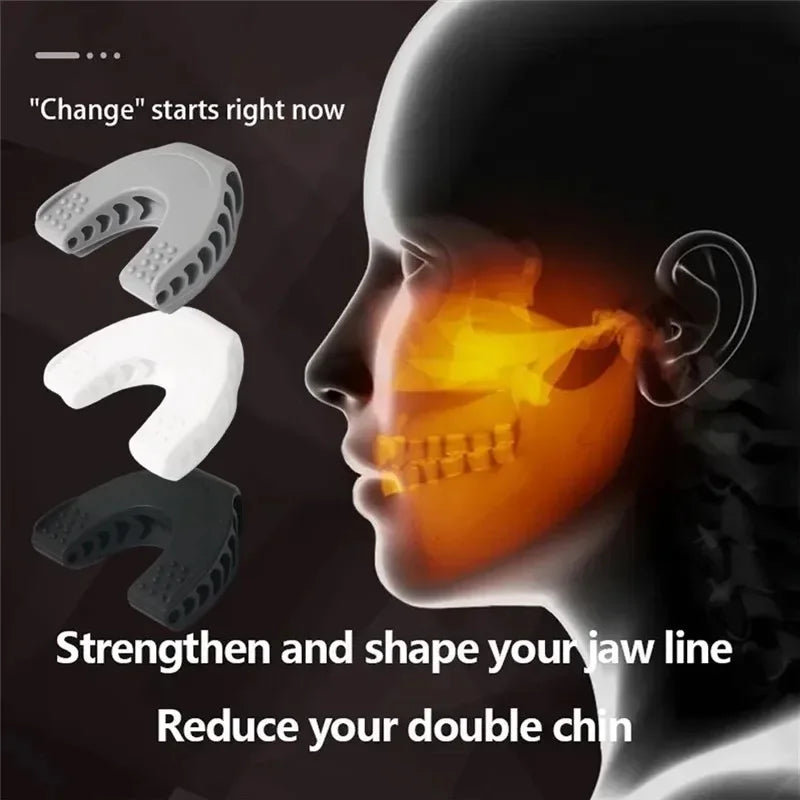 New Facial Mouth Jawline Face Fitness Muscle Chew Ball Bite Breaker Training Equipment U Shape Jaw Exerciser
