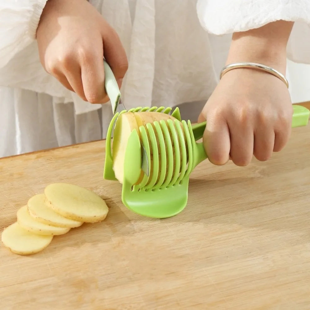 Alloy Handheld Slicer for Fruits Tomato Potato Onion Lemon Vegetable Cutter Kitchen Tools Kitchen Gadgets and Accessories 1PC