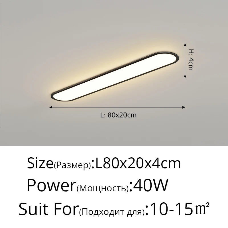 Led Ultra-thin Ceiling Light Long Corridor Aisle Lamp Home Balcony Lamps Simple Cloakroom Bedroom Porch Indoor Lighting Fixtures