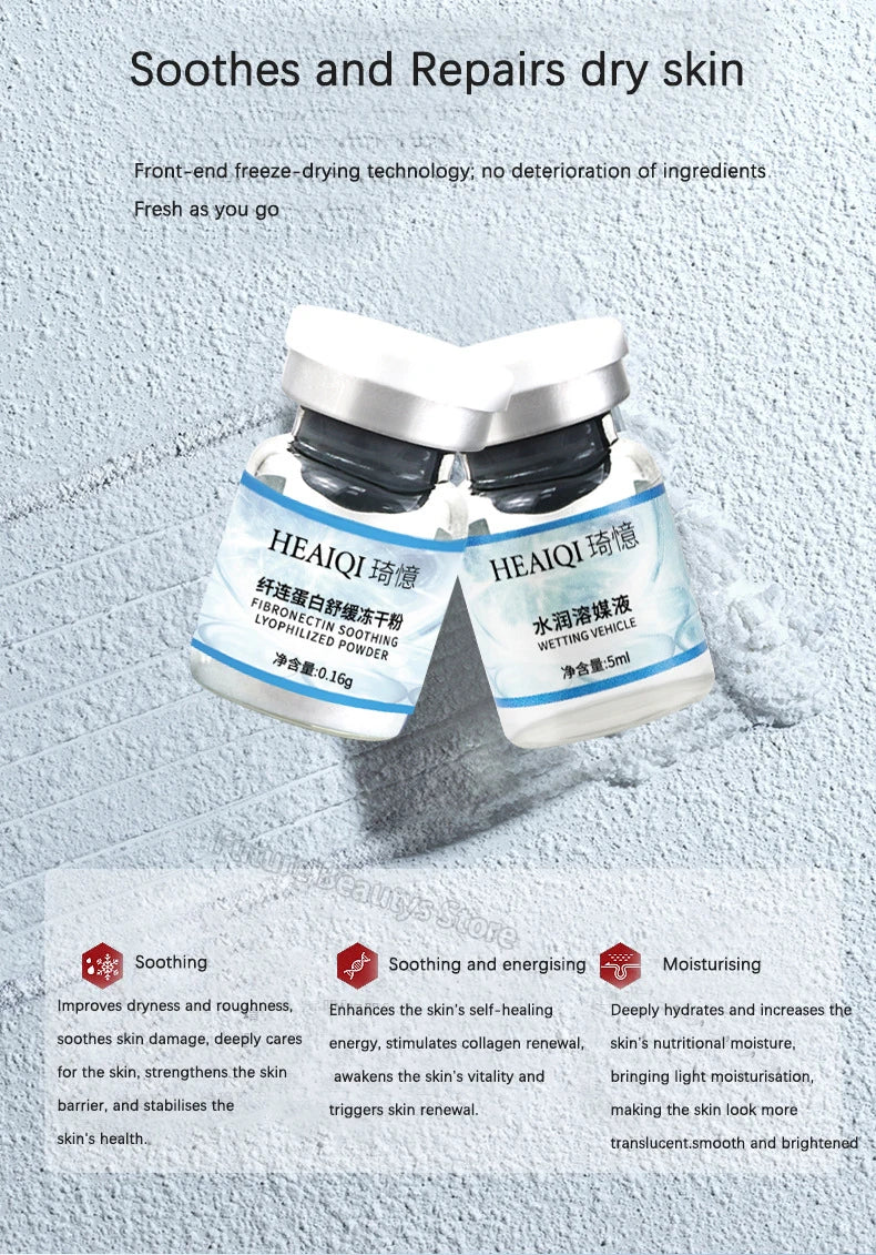 Korea Face Hyaluronic Acid Fibronectin Freeze Dried Powder Repair Sensitive Skin Firming Moisturising Skin Rejuvenat Skin Care