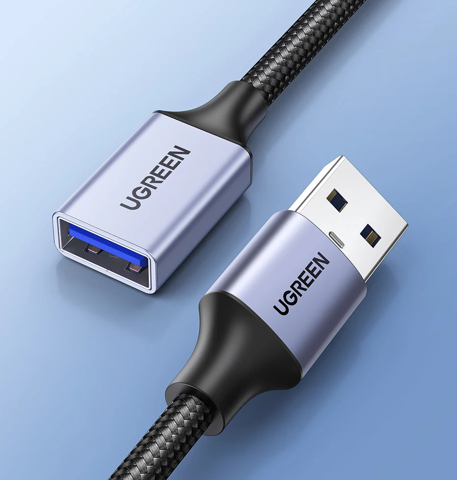 Ugreen USB 3.0 Cable USB Extension Cable Male to Female Data Cable USB3.0 Extender Cord for PC TV USB Extension Cable