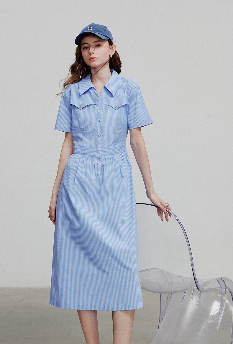 TOYOUTH Women Dress 2025 Summer New Elegant Dress 8529020